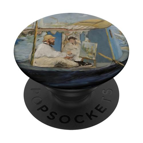 Maler in seinem Atelierboot von Edouard Manet (1874) PopSockets mit austauschbarem PopGrip von RelaxArtWorld