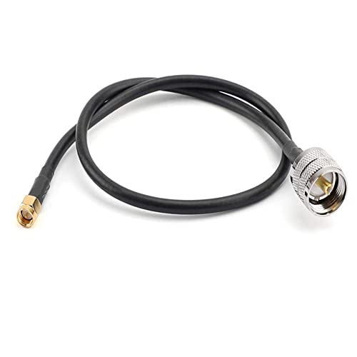 Remingtape 1 StüCk RG58-Kabel UHF SO239-Buchse auf SMA-Stecker RF-Koaxial-VerläNgerungskabel Gerade, 1M von Remingtape