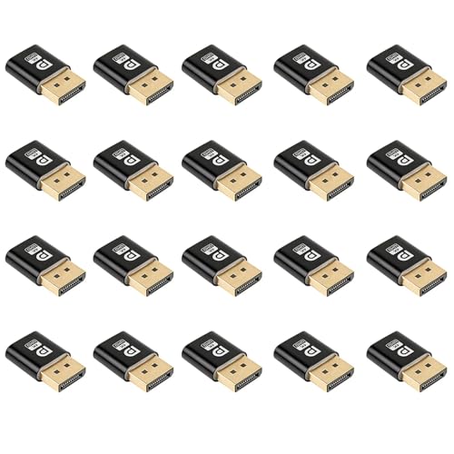 Remingtape 20X 4K Displayport Blindstecker DP Virtual Display Adapter EDID Headless Ghost Emulator für PC-Grafikkarte von Remingtape