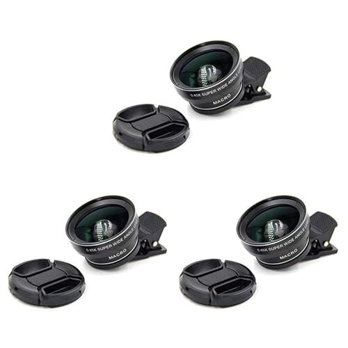 Remingtape 3X Fischaugen Telefon Objektiv, 0.45X Telefon mit HD Kamera Objektiv Makro Clip Objektiv Weitwinkel Objektiv für Handy Kamera Remingtape 3X Fischaugen Telefon Objektiv, 0.45X Telefon mit HD Kamera Objektiv Makro Clip Objektiv Weitwinkel Objektiv für Handy Kamera von Remingtape