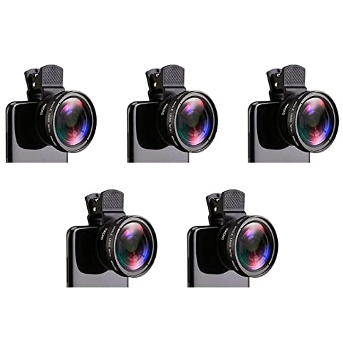 Remingtape 5Stück Fischaugen Telefon Objektiv, 0.45X Telefon mit HD Kamera Objektiv Makro Clip Objektiv Weitwinkel Objektiv für Handy Kamera Remingtape 5Stück Fischaugen Telefon Objektiv, 0.45X Telefon mit HD Kamera Objektiv Makro Clip Objektiv Weitwinkel Objektiv für Handy Kamera von Remingtape