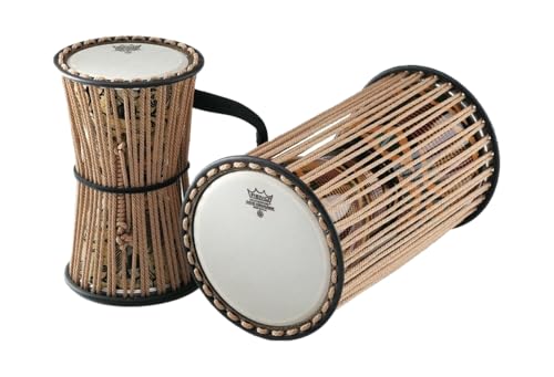 Remo TD-0816-18 Talking Drum Kanago Francis Awe Signature 20,3 cm (8 Zoll) x 40,6 cm (16 Zoll) von Remo