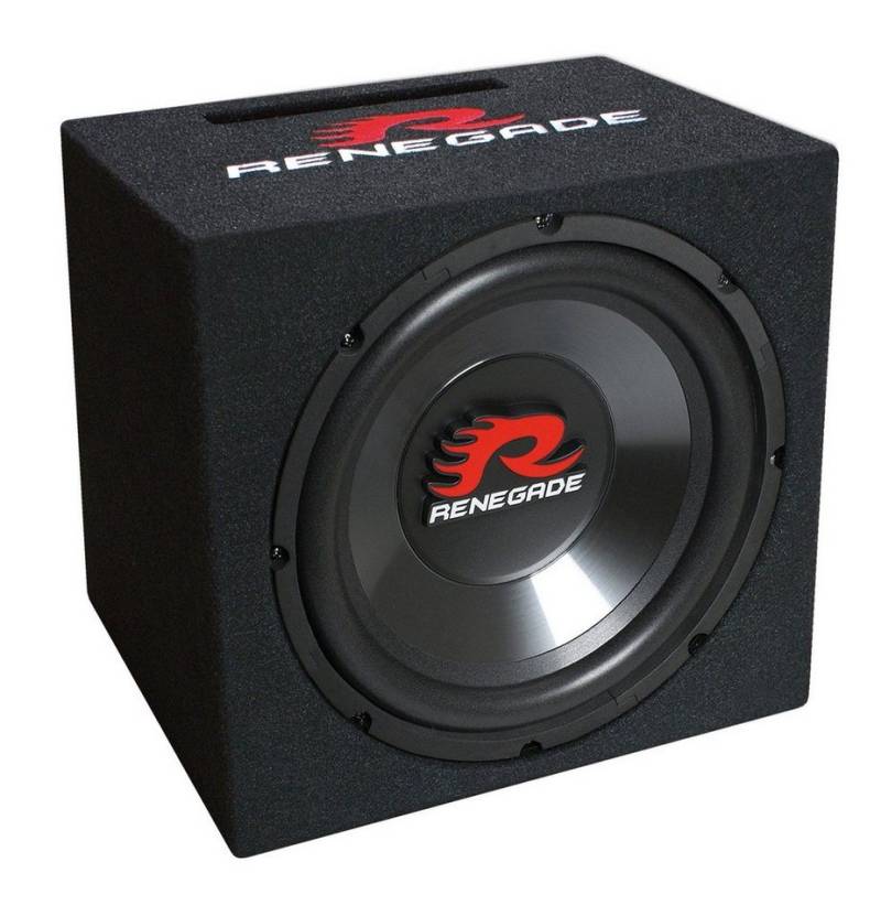 Renegade 25cm Bassrefelx Subwoofer Auto-Subwoofer von Renegade