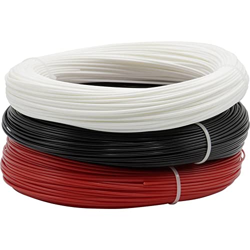 RENKFORCE RF-4738590 PETG-Filament, 1,75 mm, 600 g, Schwarz, Weiß, Rot, 1 Stück von Renkforce