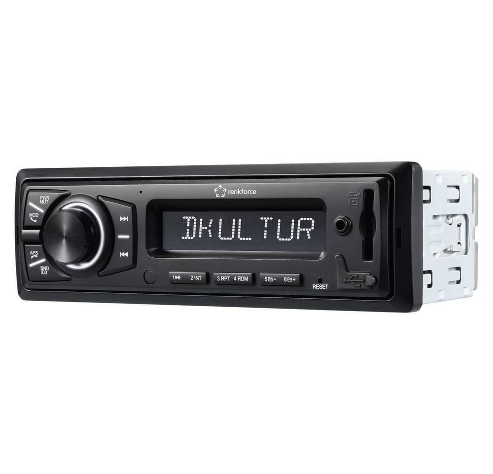 Renkforce Autoradio Autoradio (inkl. DAB-Antenne, DAB+ Tuner, Bluetooth®-Freisprecheinrichtung) von Renkforce