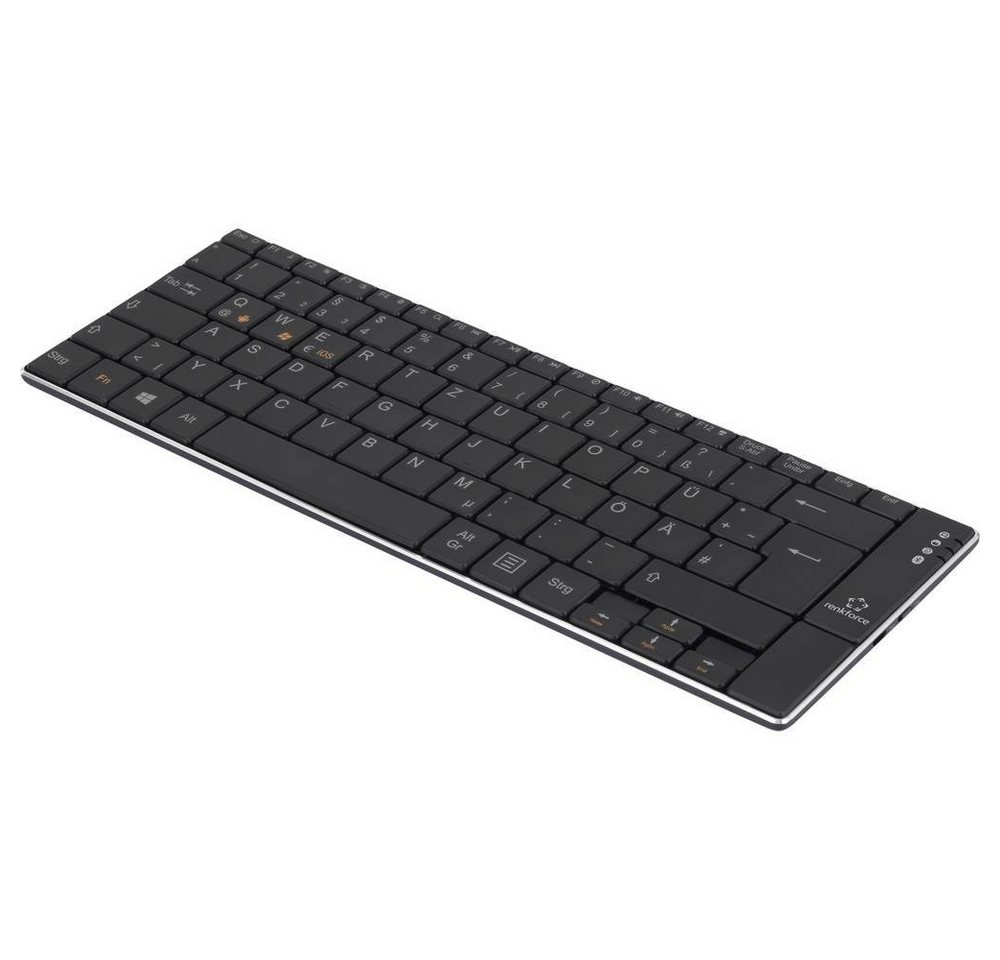 Renkforce Bluetooth®-Tastatur "Slim" Tastatur (Wiederaufladbar) von Renkforce