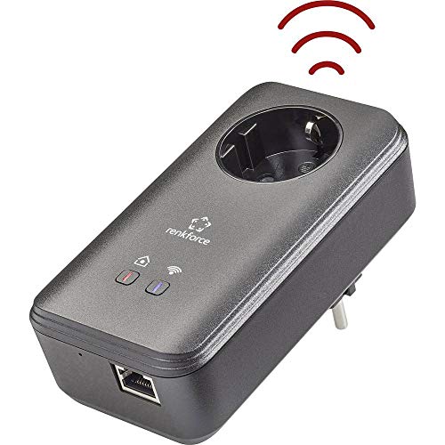 Renkforce PL600D WiFi Powerline WLAN Einzel Adapter RF-3385556 500 MBit/s von Renkforce