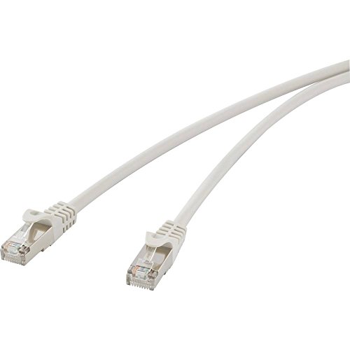 Renkforce RF-4259490 RJ45 Netzwerkkabel, Patchkabel CAT 5e F/UTP 1.00 m Grau mit Rastnasenschutz 1 St. von Renkforce