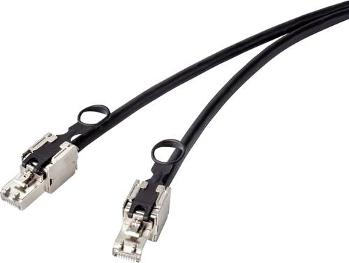 Renkforce RF-4541486 RJ45 CAT 6a S/FTP 15.00m Schwarz 1St. von Renkforce