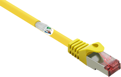 Renkforce RF-5412138 RJ45 Netzwerkkabel, Patchkabel CAT 6 S/FTP 20.00 m Gelb mit Rastnasenschutz, vergoldete Steckkontakte, Flammwidrig 1 St. (RF-5412138) von Renkforce