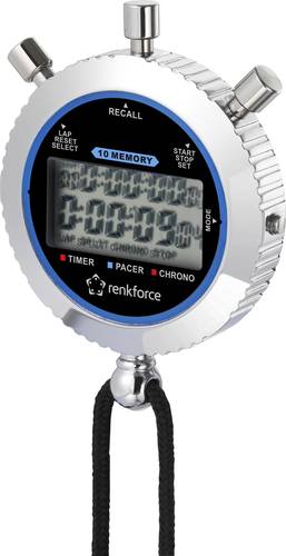 Renkforce RF-SW-200 Stoppuhr digital Silber von Renkforce