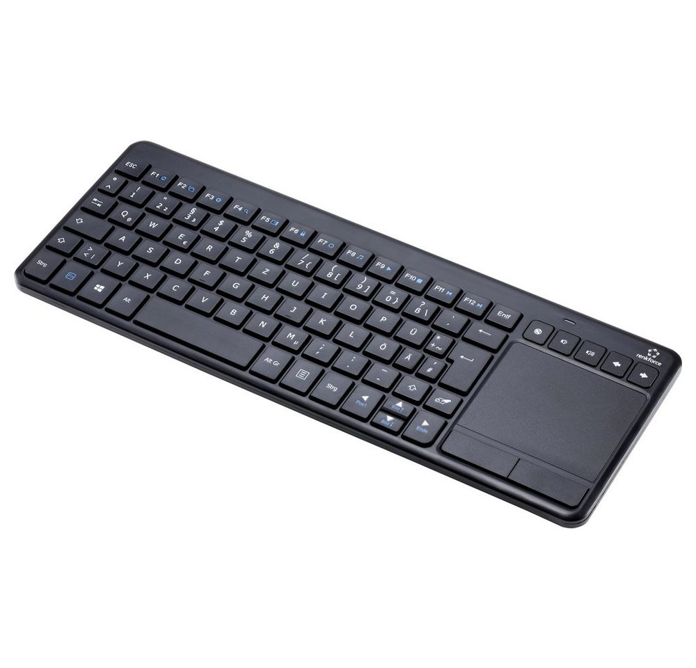 Renkforce Renkforce MT-1006 Funk Tastatur, Touchpad Deutsch, QWERTZ Schwarz Inte Tastatur von Renkforce