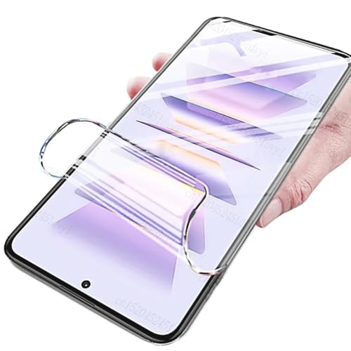 2pcs Hohe Empfindlichkeit Hydrogel Film für Xiaomi Redmi Note 9 Pro 6.67" Flexibel HD Clear Bildschirmschutz Explosionssicher Fingerabdrücke Entsperren Hydraulische Folie von Renwox