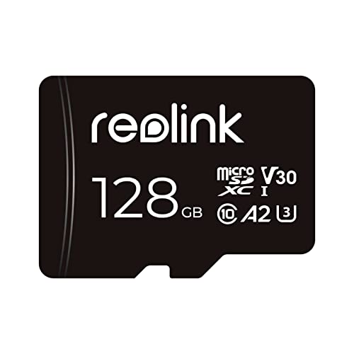 Reolink 128GB microSDXC Speicherkarte, Klasse 10 A2 U3 TF Speicherkarte, kompatibel mit Reolink Kamera (2 Stück) von Reolink