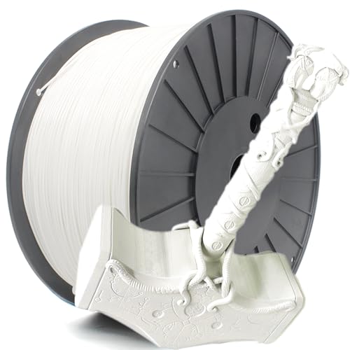 RepRapper PLA Plus Filament 1,75 mm, PLA Pro 3D Drucker-Filament, 6,6 LBS (3 kg) PLA+ Spule, Maßgenauigkeit +/- 0,03 mm für FDM-Drucker, Weiß von Reprapper