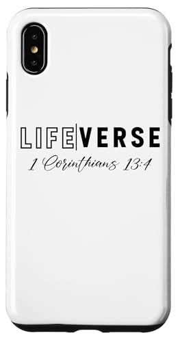 Hülle für iPhone XS Max Lebensvers 1 Korinther 13:4 Christliche Bibelstudie Jesus von Represent Your Life Verse Of Christian Bible Lover