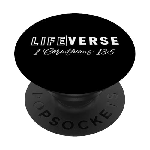 Lebensvers 1 Korinther 13:5 Christliche Bibelstudie Jesus PopSockets mit austauschbarem PopGrip von Represent Your Life Verse Of Christian Bible Lover