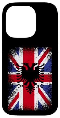 Hülle für iPhone 14 Pro UK Albanien Adler Flagge British Albanian Roots von Republic Of Albania Design Love Albanian Eagle