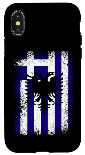 Hülle für iPhone X/XS Griechische Albanische Adlerflagge Griechenland Albanien Wurzeln von Republic Of Albania Design Love Albanian Eagle