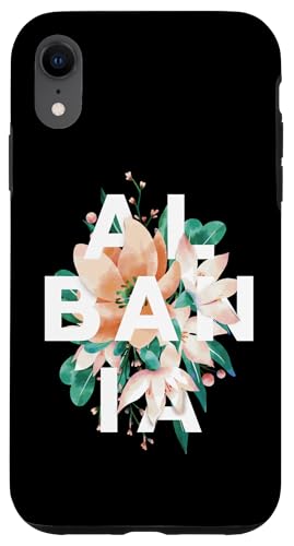 Hülle für iPhone XR Albanien Floral Design Love Albanian Roots von Republic Of Albania Design Love Albanian Eagle