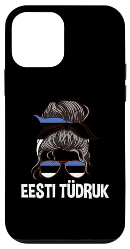 Hülle für iPhone 12 mini Eesti Türduk Estonian Girl Messy Hair Bun Estland Women von Republic Of Estonia Flag Design Estonian Heritage