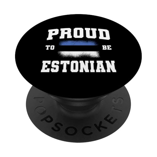 Stolz auf die Estnische Flagge geboren in Estland Wurzeln PopSockets Klebender PopGrip von Republic Of Estonia Flag Design Estonian Heritage