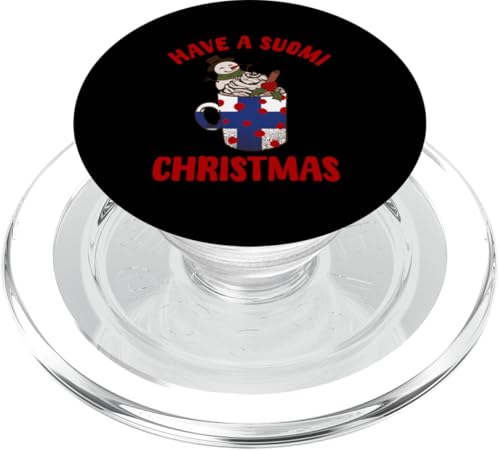 Have A Suomi Christmas Finnland XMAS Finnischer Schneemann PopSockets PopGrip für MagSafe von Republic Of Finland Flag Designs Love Suomi