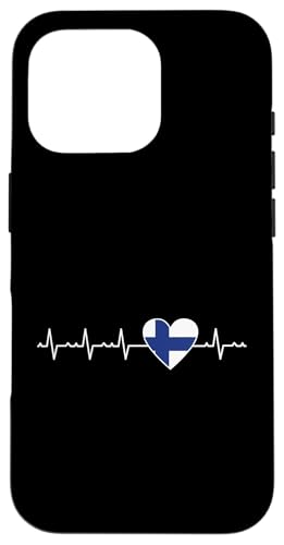 Hülle für iPhone 16 Pro Finnland Herzschlag finnische Flagge Helsinki Suomi Pride Finn von Republic Of Finland Flag Designs Love Suomi