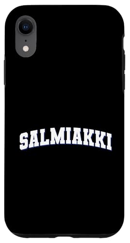 Hülle für iPhone XR Salmiakki Typeset Suomi Finnish Black Lakritz Lover Finnland von Republic Of Finland Flag Designs Love Suomi