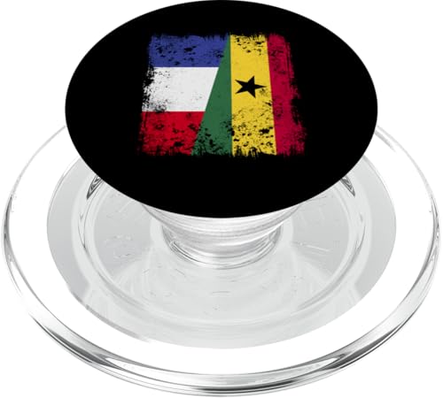 Frankreich Ghana Doppelflagge Französisch Ghanaisch Half Heritage PopSockets PopGrip für MagSafe von Republic Of Ghana Flag Proud Ghanaian Roots