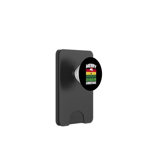 Fröhliche ghanaische Weihnachten Lustiges Ghana-Weihnachtskostüm PopSockets PopWallet für MagSafe von Republic Of Ghana Flag Proud Ghanaian Roots