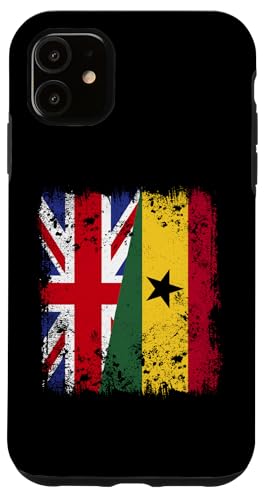 Hülle für iPhone 11 Britisches Ghanaisches Erbe mit doppelter Flagge von Republic Of Ghana Flag Proud Ghanaian Roots