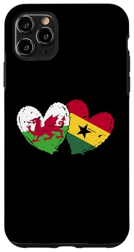 Hülle für iPhone 11 Pro Max Wales Ghana Vintage Herz Flagge Walisisch Ghanaisches Erbe von Republic Of Ghana Flag Proud Ghanaian Roots