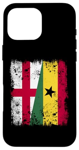 Hülle für iPhone 16 Pro Max England Ghana Doppelflagge Englisches ghanaisches Erbe von Republic Of Ghana Flag Proud Ghanaian Roots