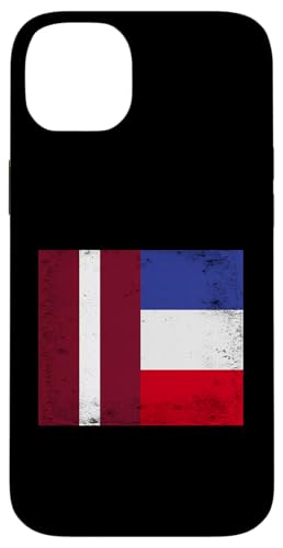 Hülle für iPhone 14 Plus Lettland Frankreich Flagge Design Pride Lettische französische Wurzeln von Republic Of Latvia Flag Design Proud Latvian