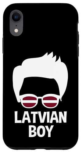 Hülle für iPhone XR Lettische Jungen-Sonnenbrille, lettische Wurzeln tragen Lettland Pride von Republic Of Latvia Flag Design Proud Latvian