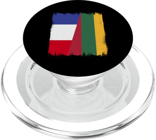 Frankreich Litauen Halbflagge Französisch Litauische Wurzeln PopSockets PopGrip für MagSafe von Republic Of Lithuania Flag Design Lithuanian Pride