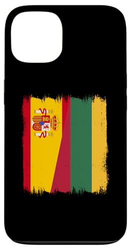 Hülle für iPhone 13 Spanien Litauen Halbflagge Spanische litauische Wurzeln von Republic Of Lithuania Flag Design Lithuanian Pride