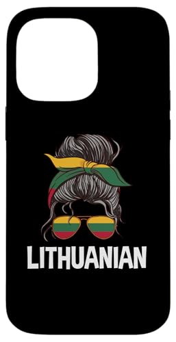 Hülle für iPhone 14 Pro Max Litauisches Mädchen unordentlicher Haarknoten von Republic Of Lithuania Flag Design Lithuanian Pride