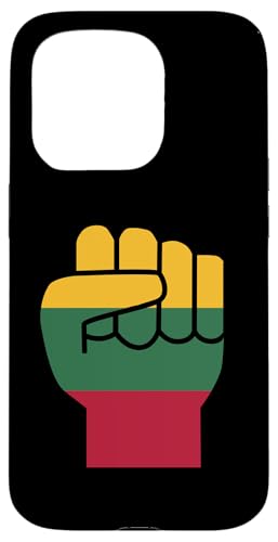 Hülle für iPhone 15 Pro Litauen Flagge Faust Lietuva Pride litauische Wurzeln von Republic Of Lithuania Flag Design Lithuanian Pride