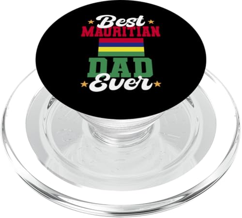 Der beste mauritische Vater aller Zeiten, mauritischer Vatertag PopSockets PopGrip für MagSafe von Republic Of Mauritius Flag Design Mauritius Travel