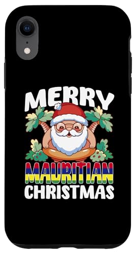 Frohe mauritische Weihnachten Santa Mauritius Weihnachtsfeier Hülle für iPhone XR von Republic Of Mauritius Flag Design Mauritius Travel