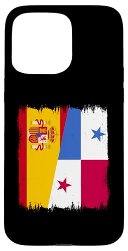 Hülle für iPhone 15 Pro Max Spanien Panama Flagge Spanische panamaische Wurzeln von Republic Of Panama Flag Panama Canal Country