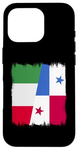 Hülle für iPhone 16 Pro Italien Panama Flagge Italienische panamaische Wurzeln von Republic Of Panama Flag Panama Canal Country