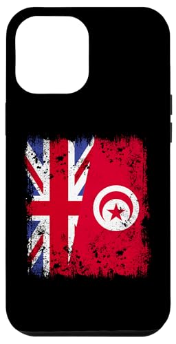 Britische Tunesien-Flagge, halbe Flagge, britische tunesische Flagge Hülle für iPhone 12 Pro Max von Republic Of Tunisia Flag Proud Tunisian Roots