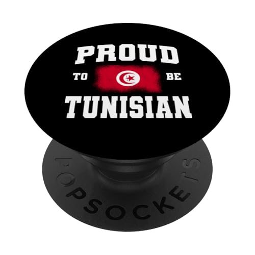 Proud To Be Tunesien Flagge Maghreb Tunesien Herren Damen PopSockets Klebender PopGrip von Republic Of Tunisia Flag Proud Tunisian Roots