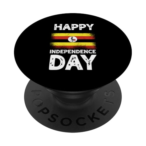 Alles Gute zum Unabhängigkeitstag Uganda Feierlichkeiten zum Unabhängigkeitstag PopSockets Klebender PopGrip von Republic Of Uganda Roots Love Ugandan Pride