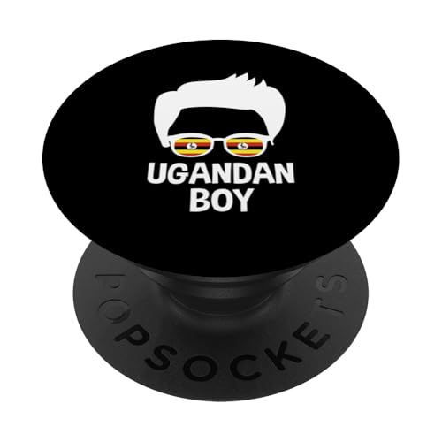 Ugandan Boy Design Uganda Flagge Sonnenbrille Ostafrika Herren PopSockets Klebender PopGrip von Republic Of Uganda Roots Love Ugandan Pride