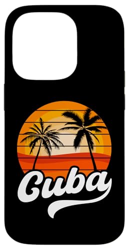 Hülle für iPhone 14 Pro Cuba Beach Wear Palme Cuban Pride Cubano Cuban Impfung von Republic of Cuba Flag Design Pride Cuban Roots