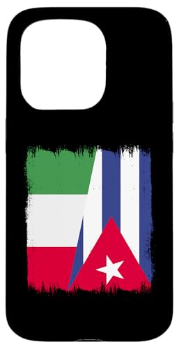 Hülle für iPhone 15 Pro Italien Kuba Halbflagge Cubano Pride Italienisches kubanisches Erbe von Republic of Cuba Flag Design Pride Cuban Roots